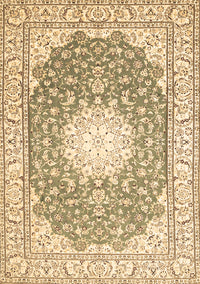 Medallion Brown Traditional Rug, tr157brn