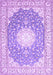 Medallion Purple Traditional Rug, tr157pur