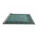 Sideview of Machine Washable Persian Light Blue Traditional Rug, wshtr1580lblu