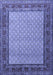 Machine Washable Persian Blue Traditional Rug, wshtr1580blu