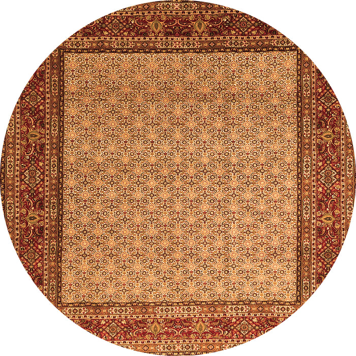 Machine Washable Persian Orange Traditional Area Rugs, wshtr1580org
