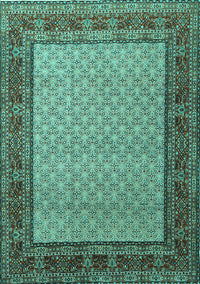 Persian Turquoise Traditional Rug, tr1580turq
