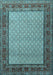 Machine Washable Persian Light Blue Traditional Rug, wshtr1580lblu