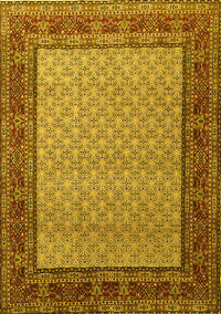 Persian Yellow Traditional Rug, tr1580yw