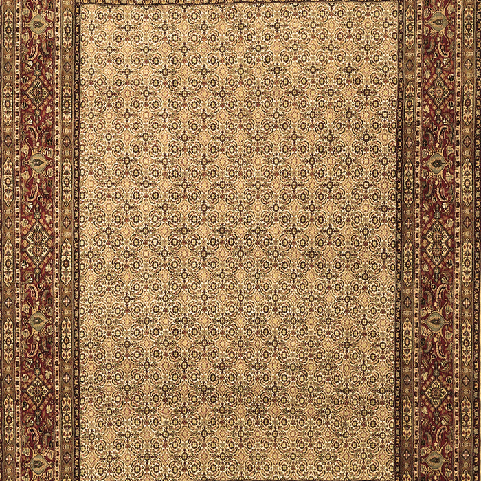 Machine Washable Persian Brown Traditional Rug, wshtr1580brn