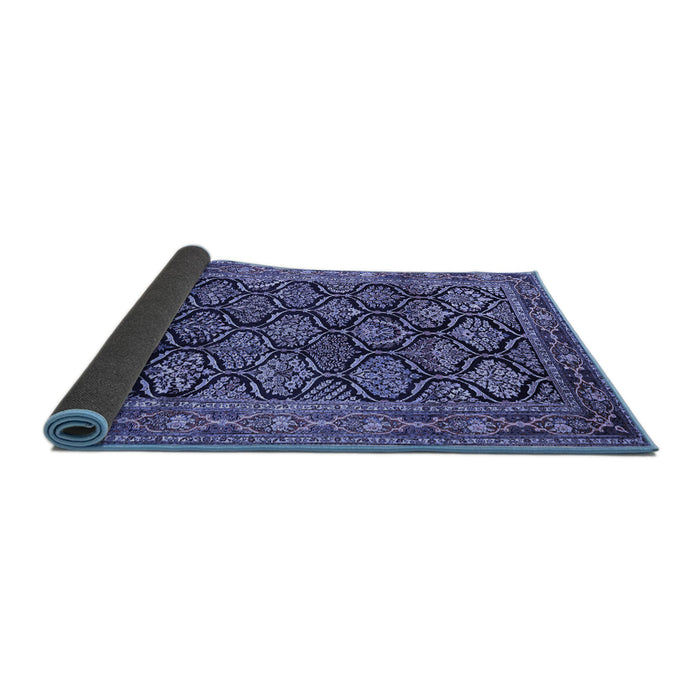 Sideview of Persian Blue Traditional Rug, tr1581blu