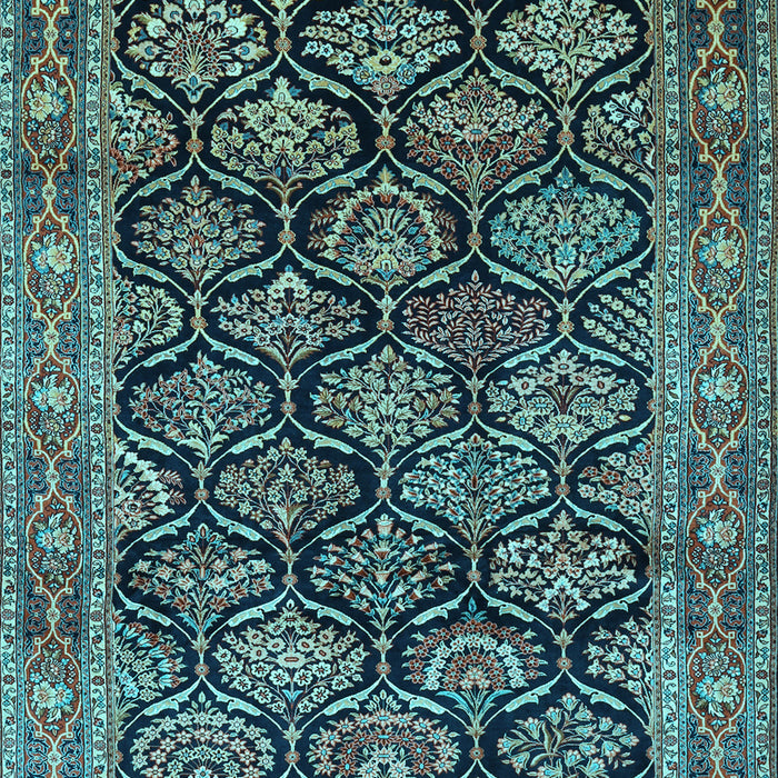 Machine Washable Persian Light Blue Traditional Rug, wshtr1581lblu