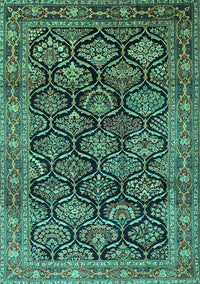 Persian Turquoise Traditional Rug, tr1581turq