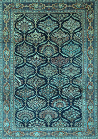 Persian Light Blue Traditional Rug, tr1581lblu