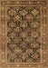 Persian Brown Traditional Rug, tr1581brn