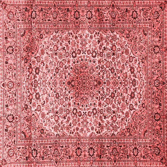Medallion Red Traditional Rug, tr1582red