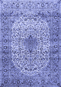 Medallion Blue Traditional Rug, tr1582blu