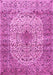 Medallion Pink Traditional Rug, tr1582pnk