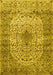 Medallion Yellow Traditional Rug, tr1582yw