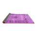 Sideview of Medallion Purple Traditional Rug, tr1582pur