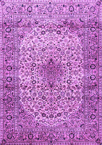 Medallion Purple Traditional Rug, tr1582pur