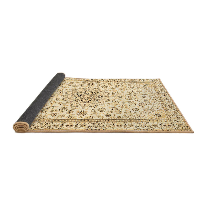 Sideview of Medallion Brown Traditional Rug, tr1583brn