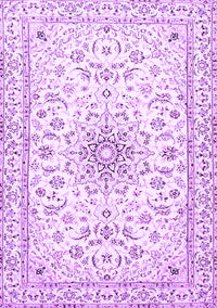 Medallion Purple Traditional Rug, tr1583pur