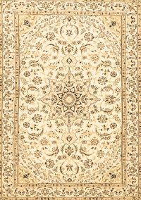 Medallion Brown Traditional Rug, tr1583brn