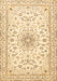 Medallion Brown Traditional Rug, tr1583brn