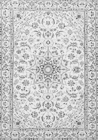 Medallion Gray Traditional Rug, tr1583gry