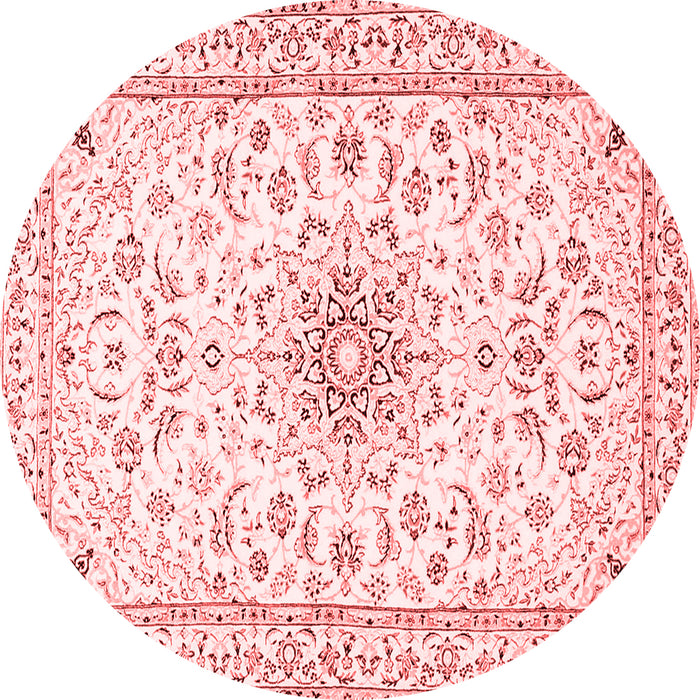 Medallion Red Traditional Rug, tr1583red