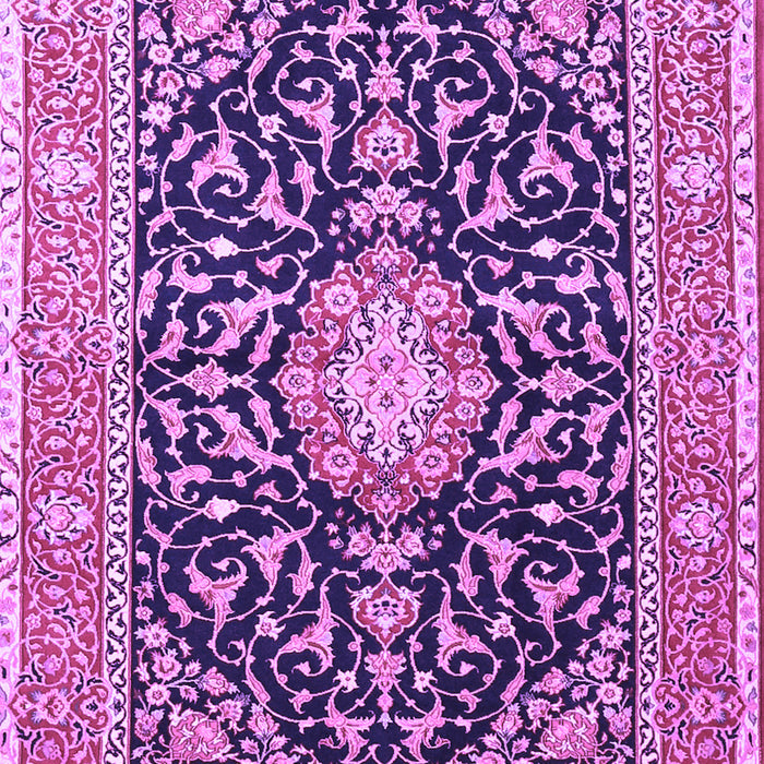 Machine Washable Medallion Purple Traditional Area Rugs, wshtr1584pur