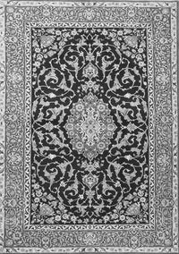 Medallion Gray Traditional Rug, tr1584gry