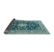 Sideview of Medallion Light Blue Traditional Rug, tr1584lblu