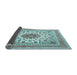 Sideview of Medallion Light Blue Traditional Rug, tr1585lblu
