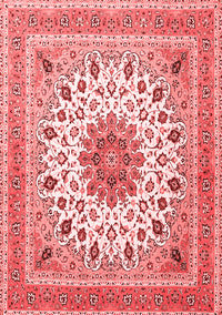 Medallion Red Traditional Rug, tr1585red