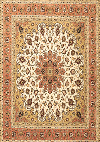 Medallion Brown Traditional Rug, tr1585brn