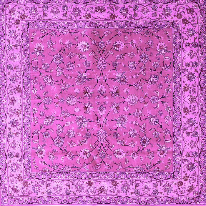 Square Persian Purple Traditional Rug, tr1586pur