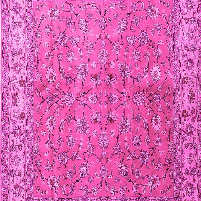 Machine Washable Persian Pink Traditional Rug, wshtr1586pnk