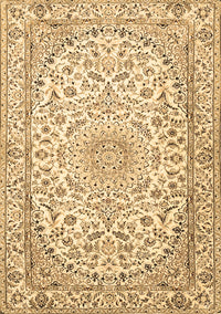 Medallion Brown Traditional Rug, tr1587brn