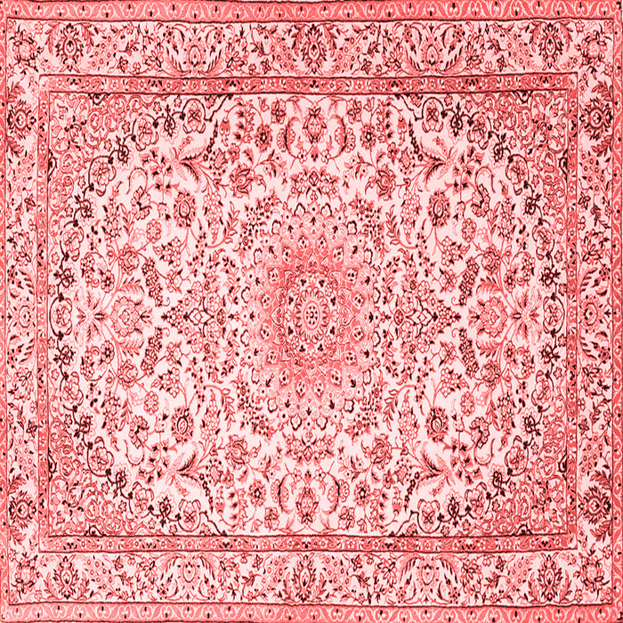 Medallion Red Traditional Rug, tr1587red
