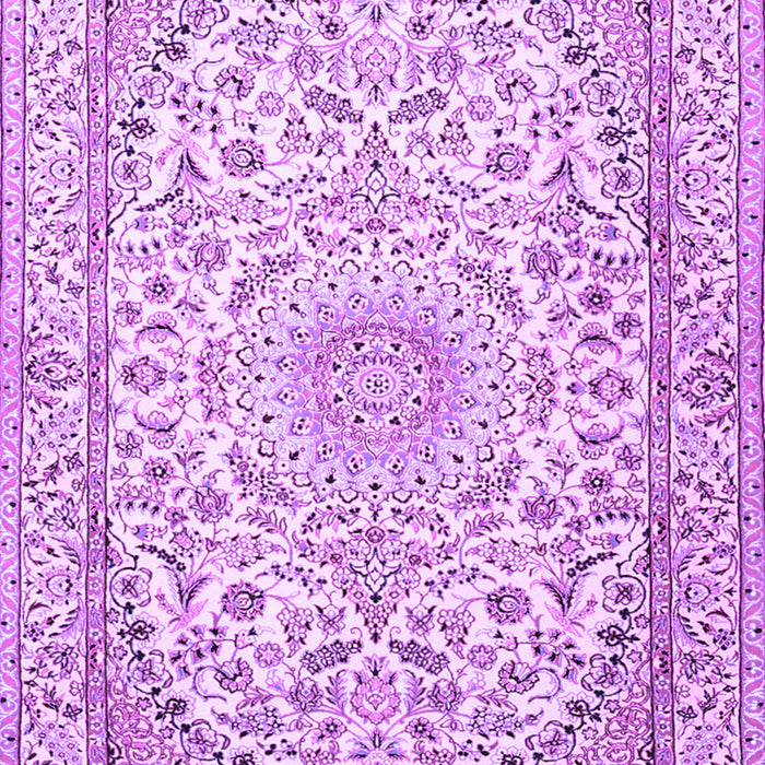 Medallion Purple Traditional Rug, tr1587pur