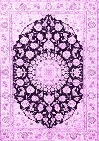 Medallion Pink Traditional Rug, tr1588pnk