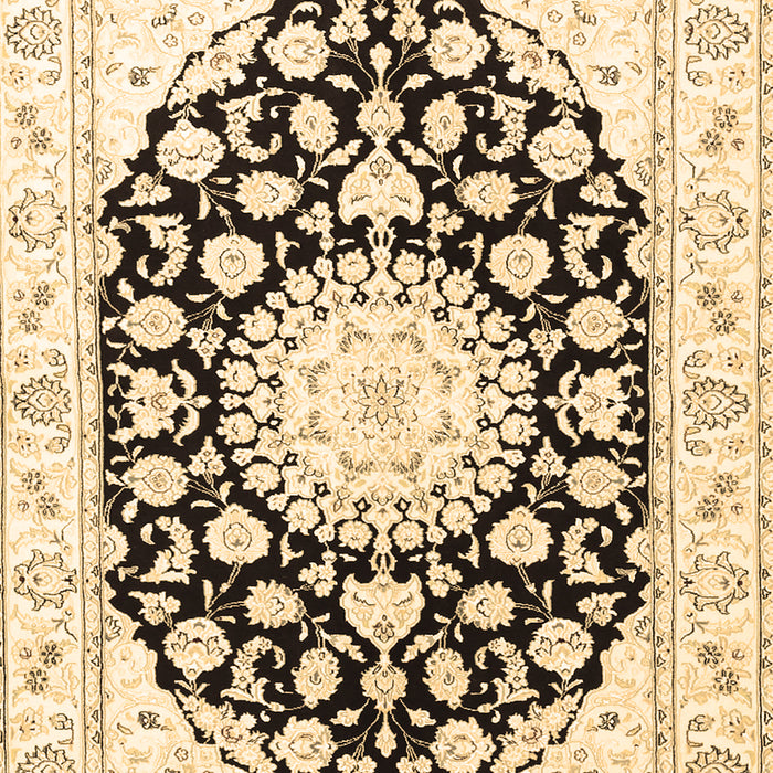 Medallion Brown Traditional Rug, tr1588brn