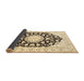 Sideview of Medallion Brown Traditional Rug, tr1588brn