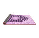 Sideview of Medallion Pink Traditional Rug, tr1588pnk