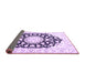 Sideview of Medallion Purple Traditional Rug, tr1588pur