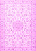 Medallion Pink Traditional Rug, tr1589pnk