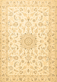 Medallion Brown Traditional Rug, tr1589brn