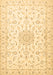 Medallion Brown Traditional Rug, tr1589brn