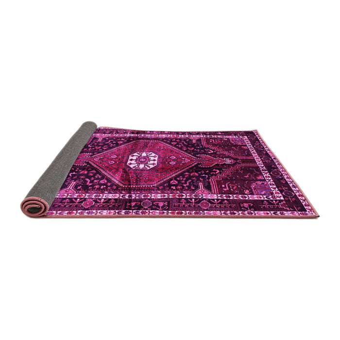 Sideview of Persian Pink Traditional Rug, tr158pnk