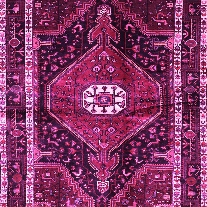Machine Washable Persian Pink Traditional Rug, wshtr158pnk
