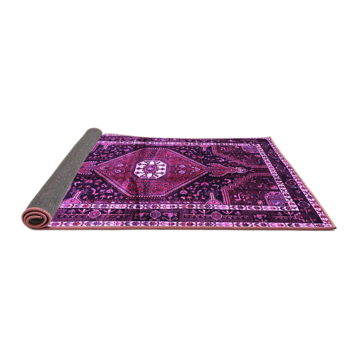 Sideview of Persian Purple Traditional Rug, tr158pur
