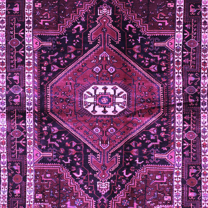 Machine Washable Persian Purple Traditional Area Rugs, wshtr158pur