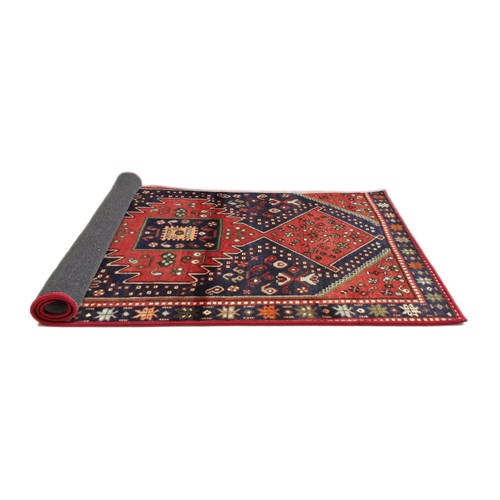 Sideview of Traditional Red Persian Rug, tr159